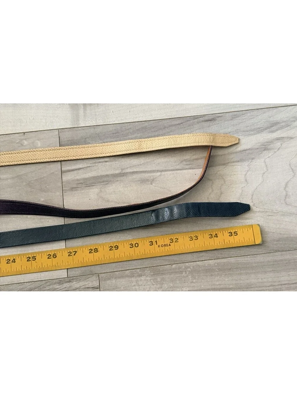 Vintage Designer Alexis Kirk Reptile Belts Lot Of 3 No Buckles 36” Long